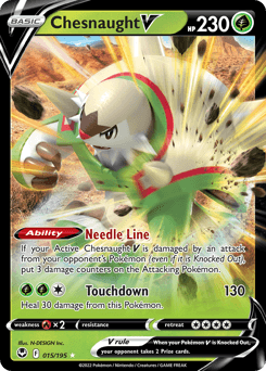 Chesnaught V #15 — Pokemon Silver Tempest