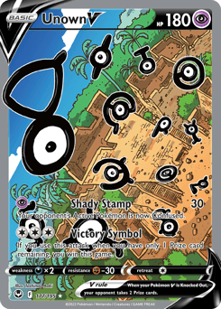 Unown V #177 — Pokemon Silver Tempest