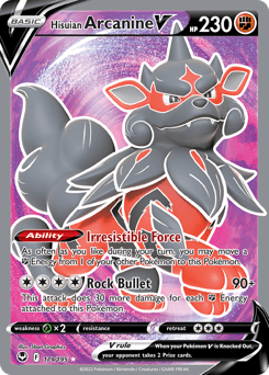 Hisuian Arcanine V #179 — Pokemon Silver Tempest