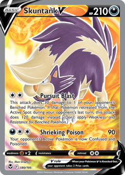 Skuntank V #180 — Pokemon Silver Tempest