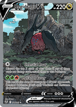 Regidrago V #184 — Pokemon Silver Tempest