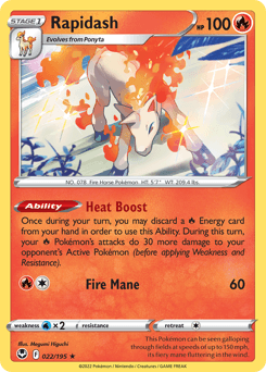 Rapidash #22 — Pokemon Silver Tempest