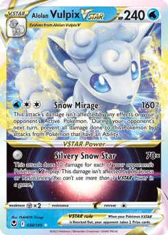 Alolan Vulpix VSTAR #34 — Pokemon Silver Tempest