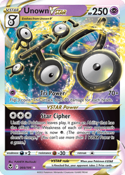 Unown VSTAR #66 — Pokemon Silver Tempest