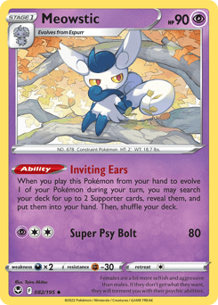 Meowstic #82 — Pokemon Silver Tempest