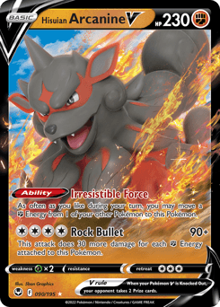 Hisuian Arcanine V #90 — Pokemon Silver Tempest