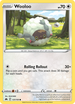 Wooloo #121 — Pokemon Crown Zenith