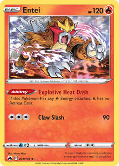 Entei #21 — Pokemon Crown Zenith