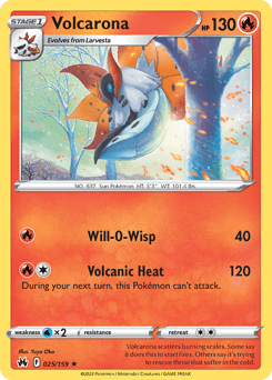 Volcarona #25 — Pokemon Crown Zenith