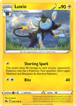 Luxio #42 — Pokemon Crown Zenith