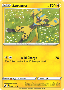 Zeraora #52 — Pokemon Crown Zenith