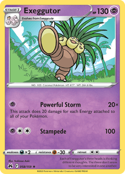 Exeggutor #58 — Pokemon Crown Zenith