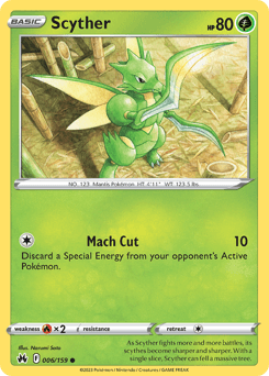 Scyther #6 — Pokemon Crown Zenith