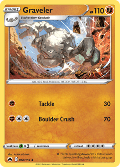 Graveler #68 — Pokemon Crown Zenith