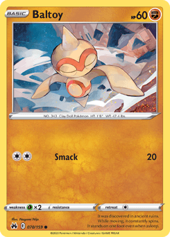 Baltoy #70 — Pokemon Crown Zenith