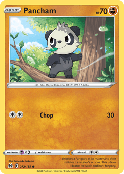 Pancham #72 — Pokemon Crown Zenith