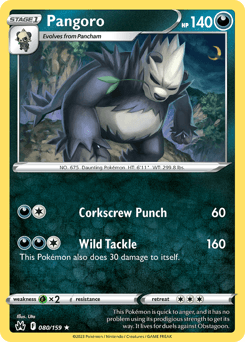 Pangoro #80 — Pokemon Crown Zenith
