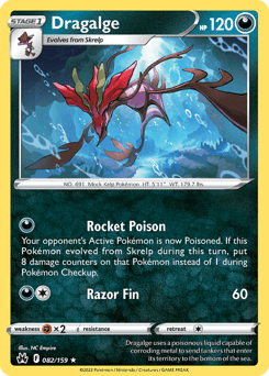 Dragalge #82 — Pokemon Crown Zenith