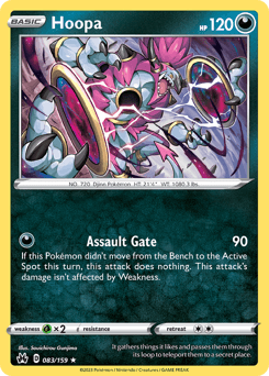 Hoopa #83 — Pokemon Crown Zenith