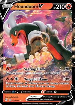 Houndoom V #21 — Pokemon Darkness Ablaze