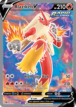 Blaziken V #161 — Pokemon Chilling Reign