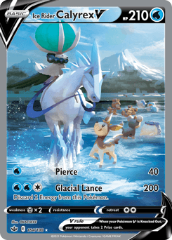 Ice Rider Calyrex V #164 — Pokemon Chilling Reign