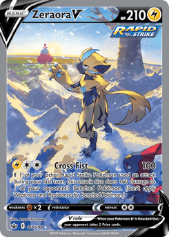 Zeraora V #166 — Pokemon Chilling Reign