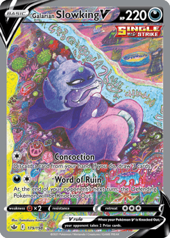 Galarian Slowking V #179 — Pokemon Chilling Reign