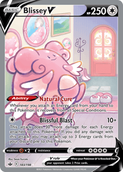 Blissey V #183 — Pokemon Chilling Reign