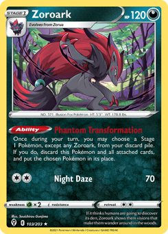 Zoroark #103 — Pokemon Evolving Skies