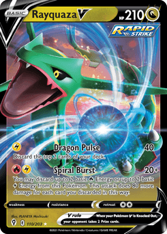 Rayquaza V #110 — Pokemon Evolving Skies