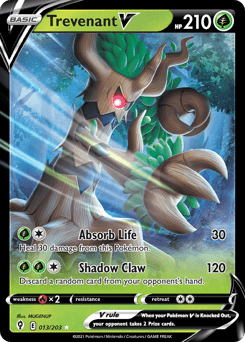Trevenant V #13 — Pokemon Evolving Skies