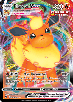 Flareon VMAX #18 — Pokemon Evolving Skies