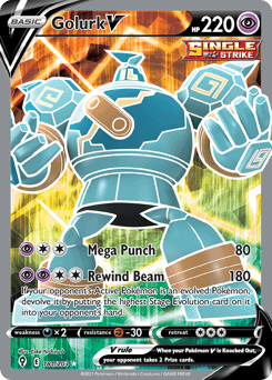 Golurk V #181 — Pokemon Evolving Skies