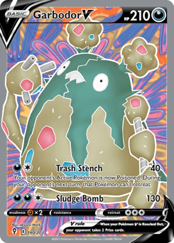 Garbodor V #190 — Pokemon Evolving Skies