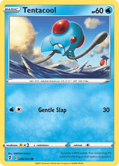Tentacool #26 — Pokemon Evolving Skies