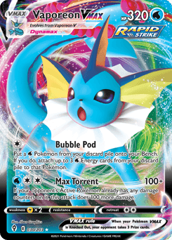 Vaporeon VMAX #30 — Pokemon Evolving Skies