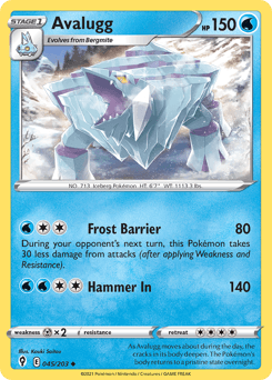 Avalugg #45 — Pokemon Evolving Skies