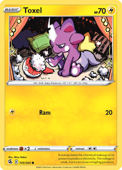 Toxel #105 — Pokemon Fusion Strike
