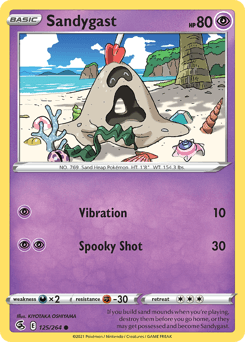 Sandygast #125 — Pokemon Fusion Strike