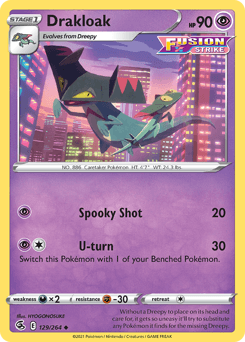 Drakloak #129 — Pokemon Fusion Strike