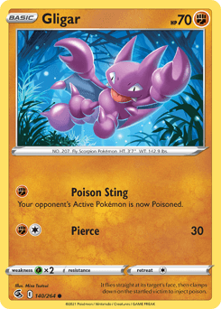 Gligar #140 — Pokemon Fusion Strike