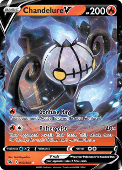 Chandelure V #39 — Pokemon Fusion Strike