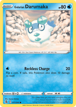 Galarian Darumaka #71 — Pokemon Fusion Strike