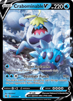 Crabominable V #76 — Pokemon Fusion Strike