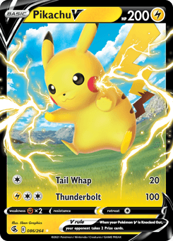 Pikachu V #86 — Pokemon Fusion Strike