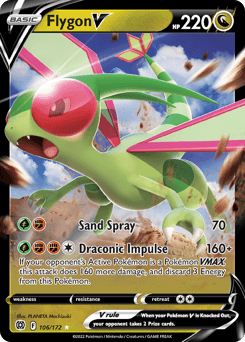 Flygon V #106 — Pokemon Brilliant Stars