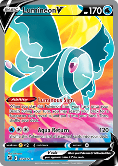 Lumineon V #155 — Pokemon Brilliant Stars