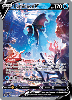Lumineon V #156 — Pokemon Brilliant Stars
