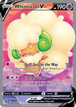 Whimsicott V #160 — Pokemon Brilliant Stars